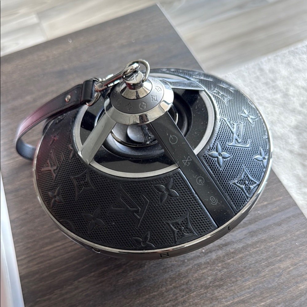 Louis Vuitton Black and Silver Portable Speaker